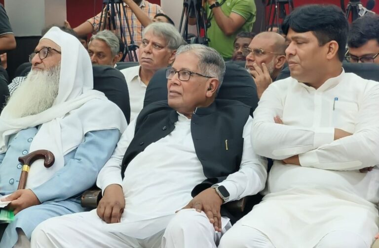 Maulana Mohammed Fazlurrahim with K. Rahman Khan at IMCR National Conference at New Delhi