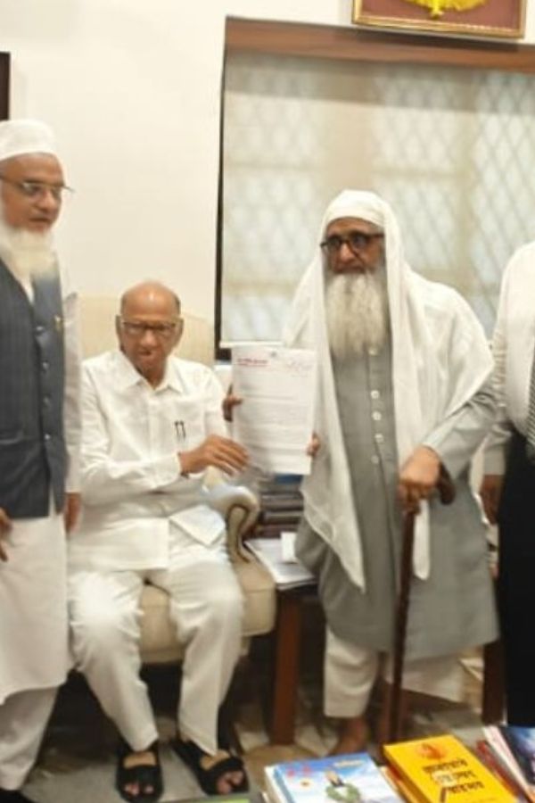 Maulana Fazlurrahim Mujaddidi Leads Delegation to Meet NCP founder and Rajya Sabha member, Mr. Sharad Pawar